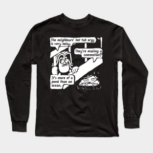 COMMOTION? (white on dark) Long Sleeve T-Shirt